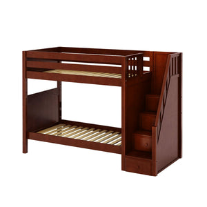 Maxtrix Twin High Bunk Bed with Stairs
